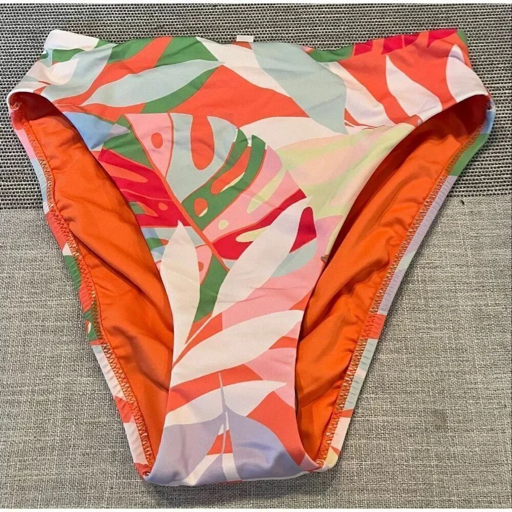 Sanctuary Women's Summer Palms High-Leg High-Rise Bikini -XS